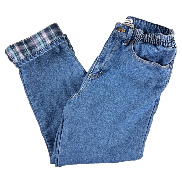 L.L. Bean Flannel Lined Original Relaxed Fit Jeans Women's Size 8 Regular - Picture 7 of 17